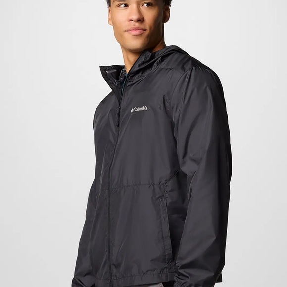 Columbia Men's Black Windbreaker Lightweight Size Small - Picture 2 of 8